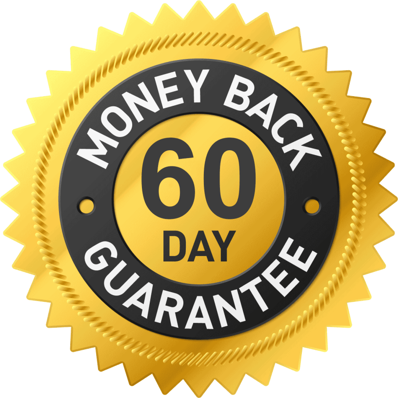 Fit Burn-60-Day Money-Back Guarantee Badge - Risk-Free Weight Loss
