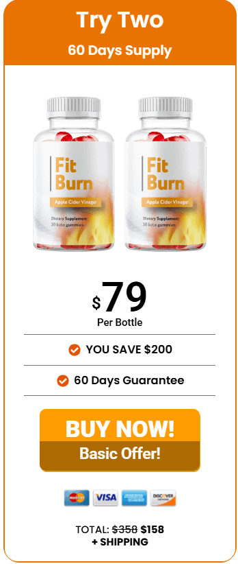 Fit Burn 60-day supply bottle – natural weight loss supplement